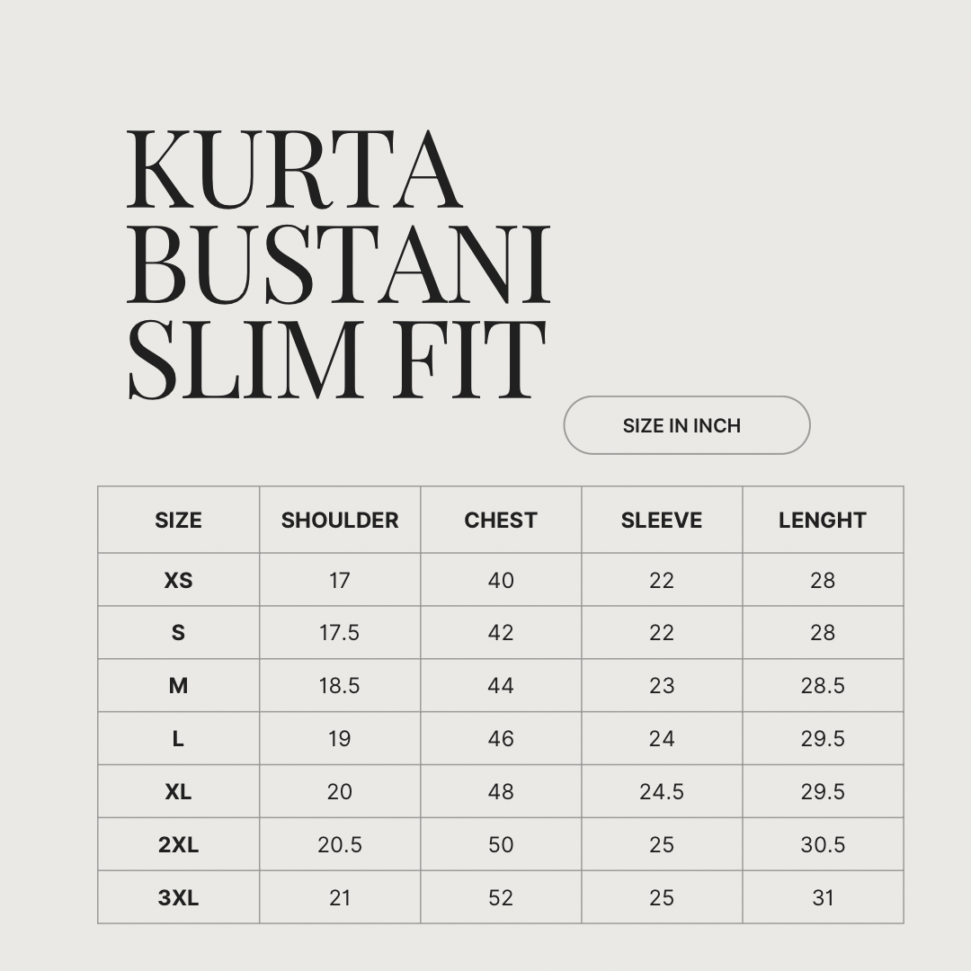 KURTA BUSTANI LONG SLEEVES