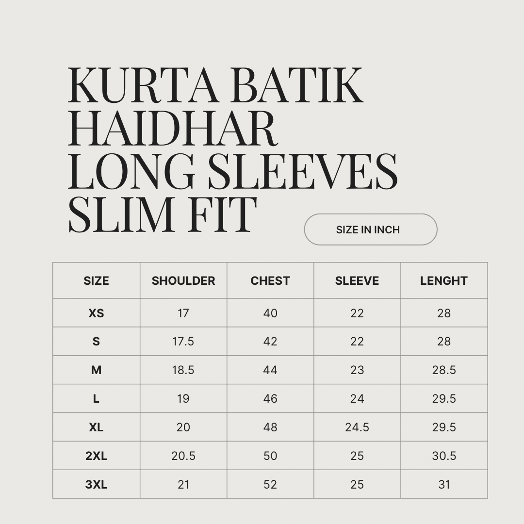 KURTA BATIK HAIDHAR LONG SLEEVES