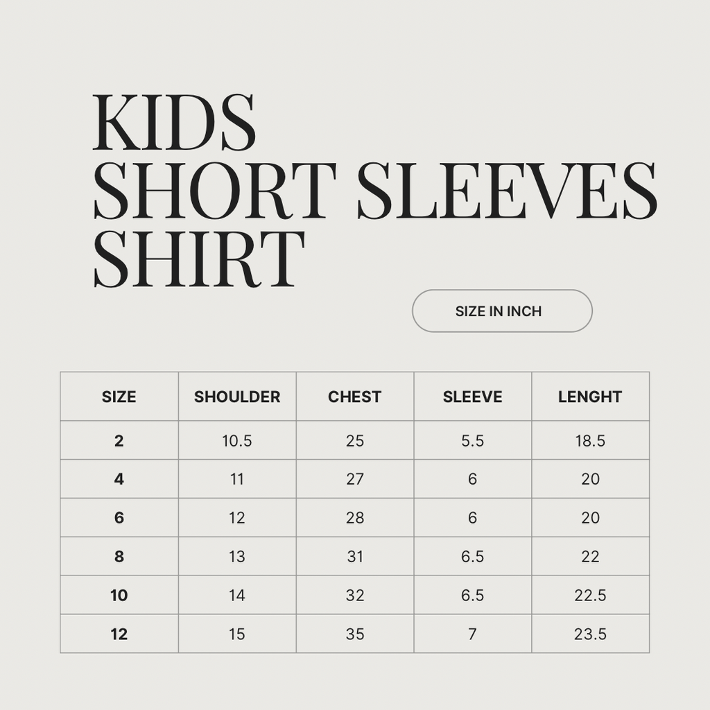 KIDS SHORT SLEEVES SHIRT