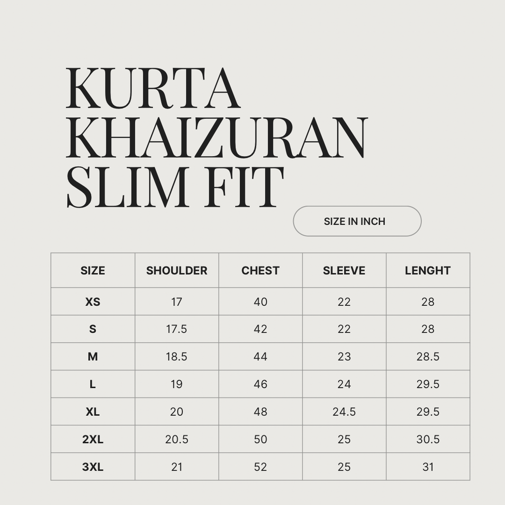 KURTA KHAIZURAN SLIM FIT