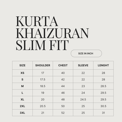 KURTA KHAIZURAN SLIM FIT