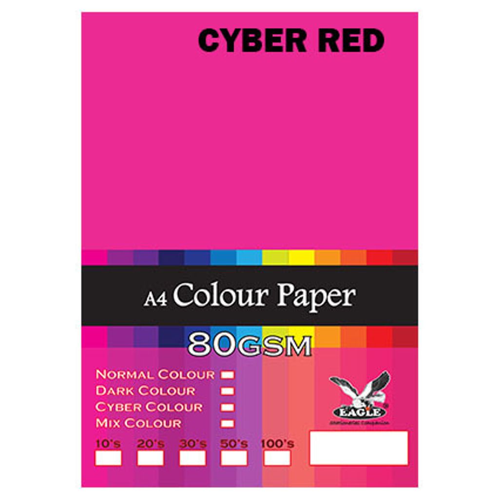 A4 Sticker Paper Label 10's - Cyber Colour