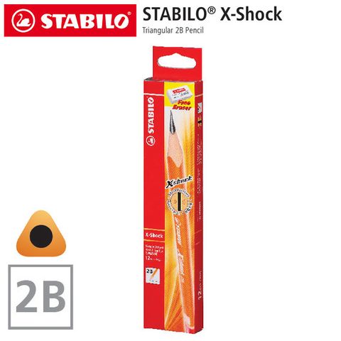 STABILO X-shock 2B Pencil (Tri Grip)