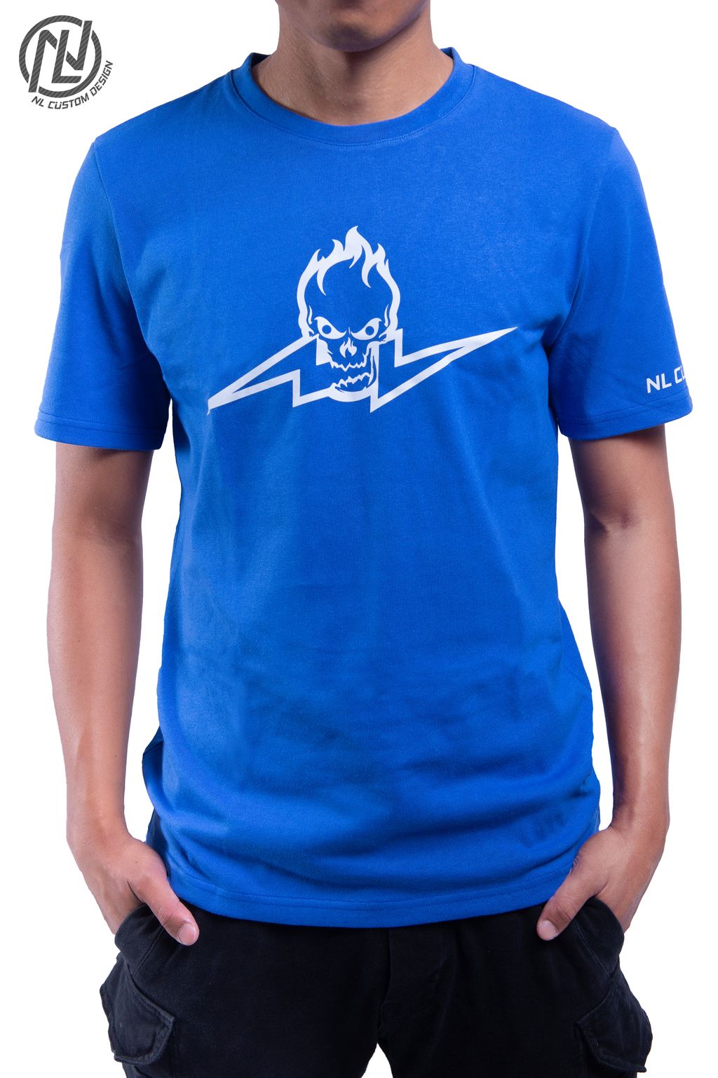 PURE COTTON T-SHIRT (Blue,  Skeleton icon) Capture0003-2.jpg