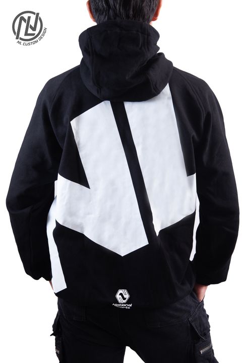 NL PURE COTTON LS JACKET (Black, national sports logo) back DSC_5572.jpg