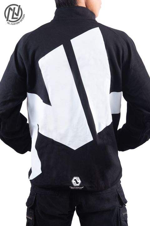 NL PURE COTTON LS JACKET (Black, nl logo) back DSC_5603.jpg