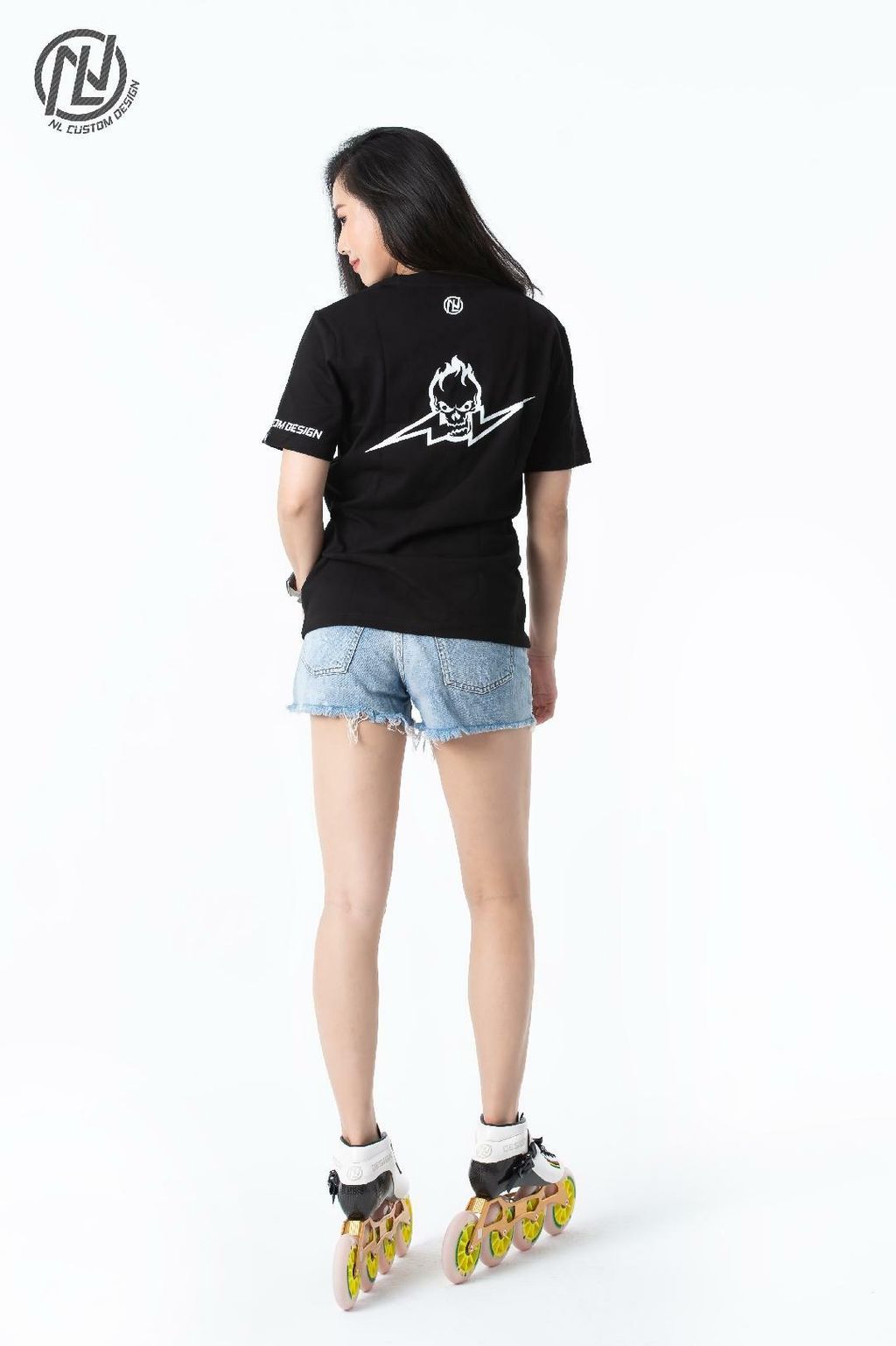 NL Pure Cotton T-Shirt (Black, Skeleton icon).jpg