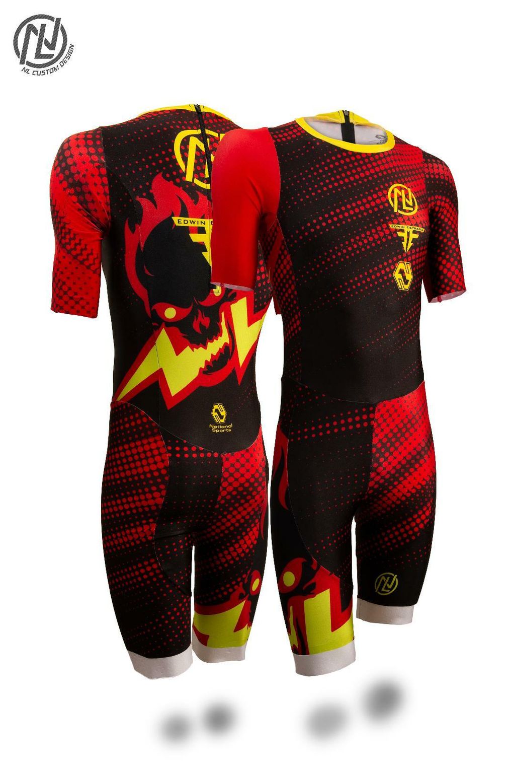 2022 SS Inline speed suits (Skeleton.fire red)