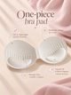 One-piece bra pad