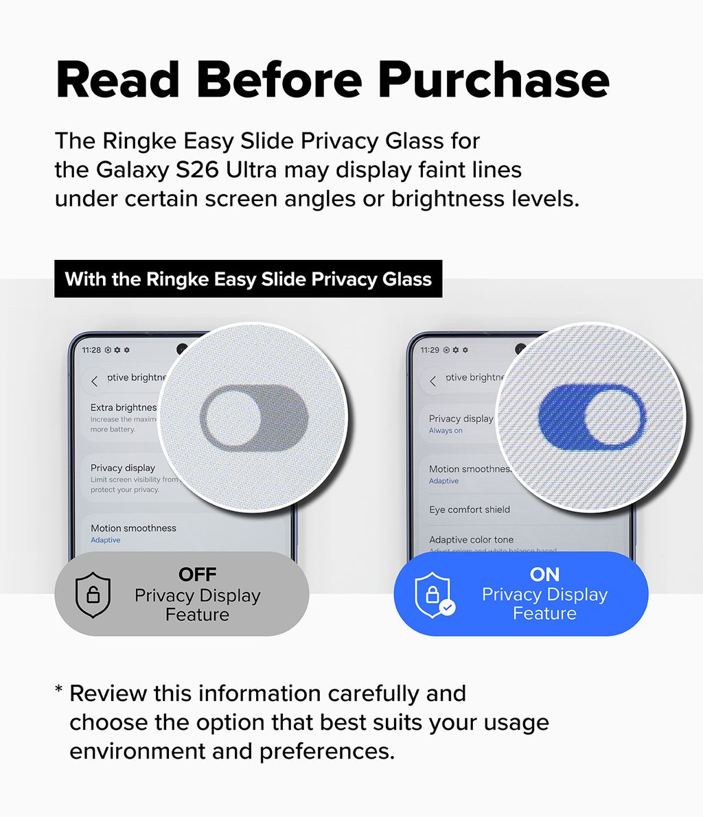 [Notice] GALAXY S26 Ultra_EASY SLIDE PRIVACY TEMPERED GLASS