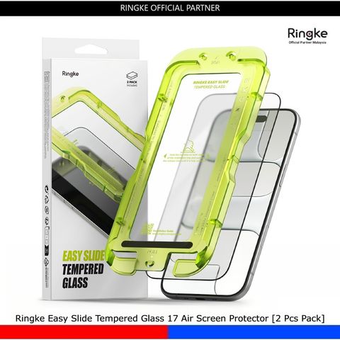 Ringke Easy Slide Tempered Glass 17 Air Screen Protector [2 Pcs Pack]