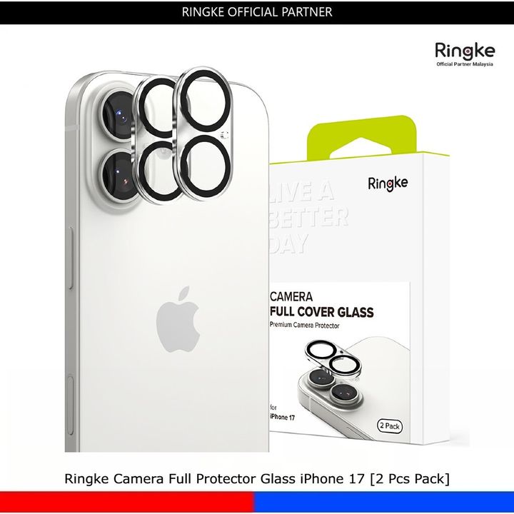 Ringke Camera Full Protector Glass iPhone 17 [2 Pcs Pack]