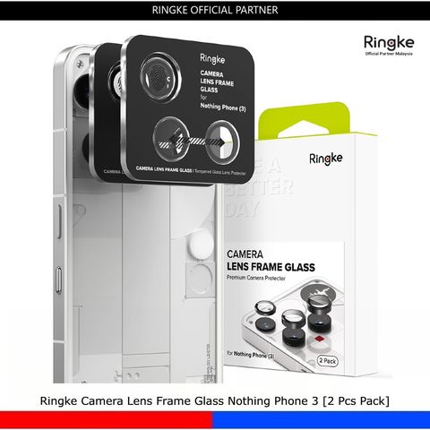 Ringke Camera Lens Frame Glass Nothing Phone 3 [2 Pcs Pack]