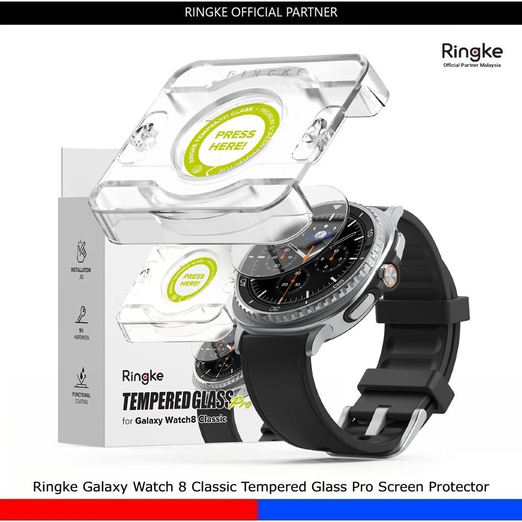 Ringke Galaxy Watch 8 Classic Tempered Glass Pro Screen Protector
