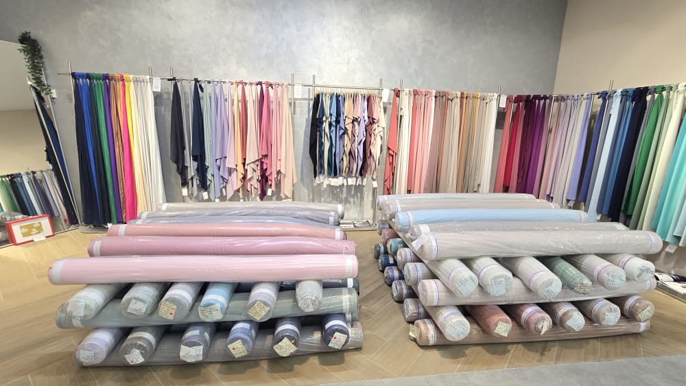 PREMIUM DOBBY CHIFFON & MOSS CREPE & MATTE SATIN SILK | SSH TEXTILE - PEMBORONG KAIN KOREA