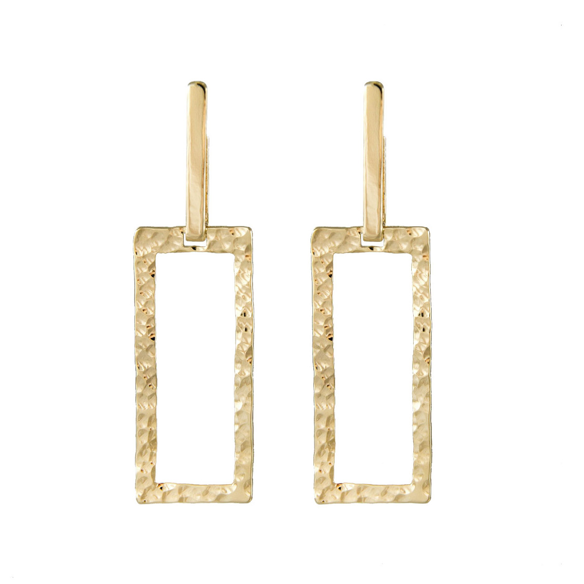 Long Rectangle Drop Earrings