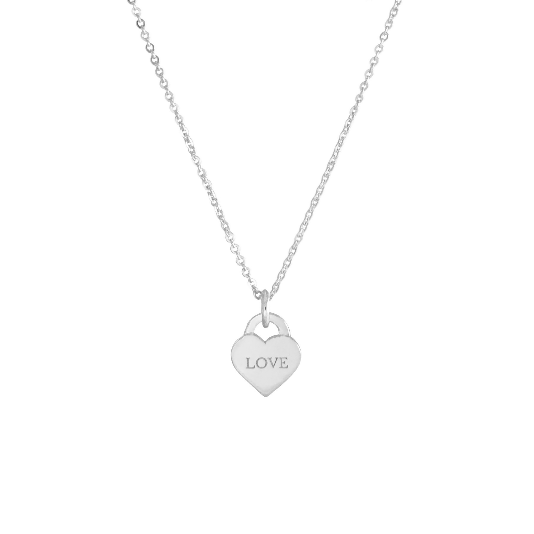 Love Lock Silver Necklace