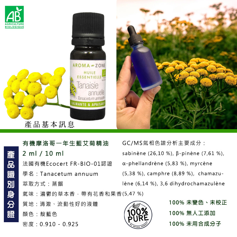 有機摩洛哥藍艾菊精油圖1