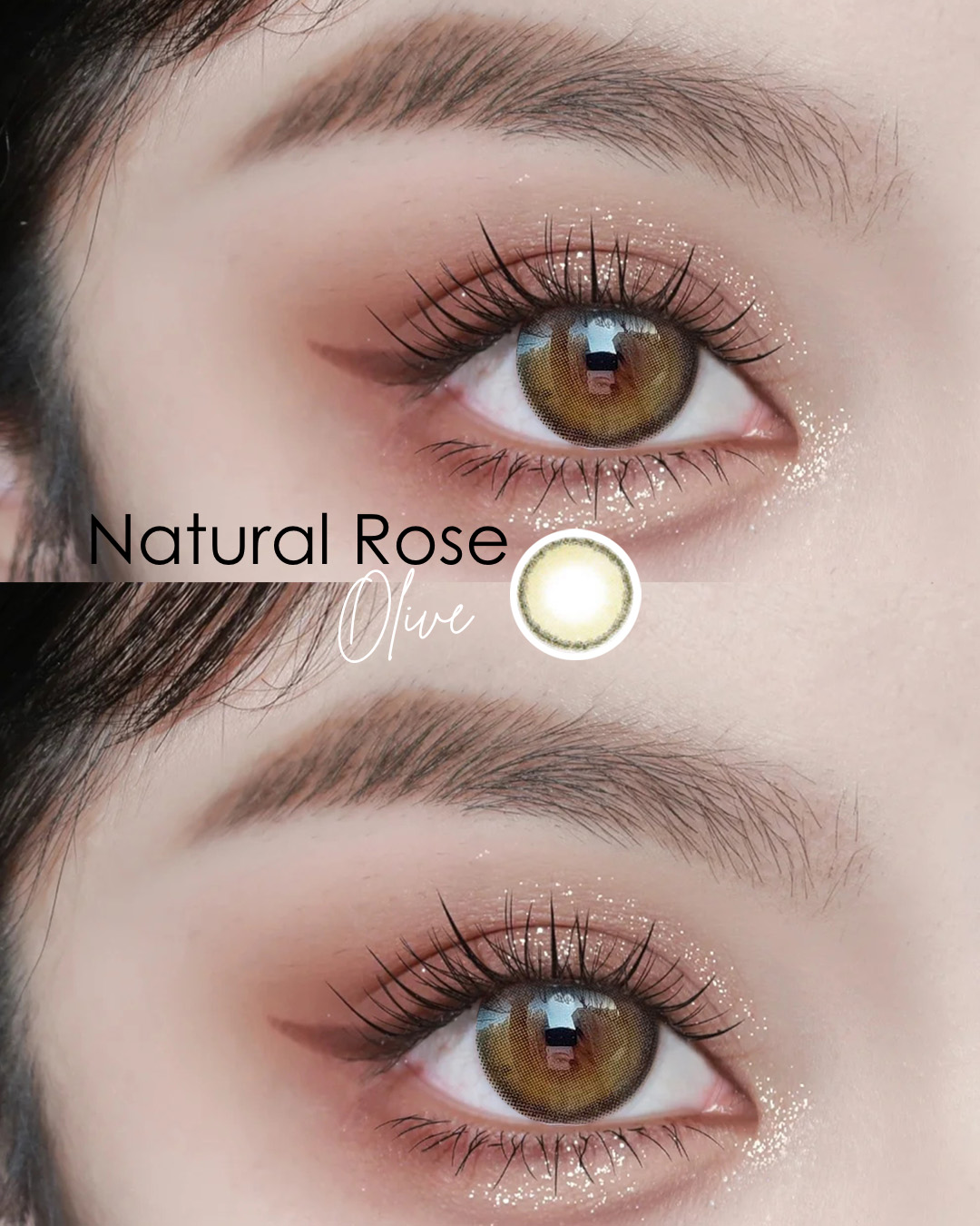 Natural rose olive focus eyes