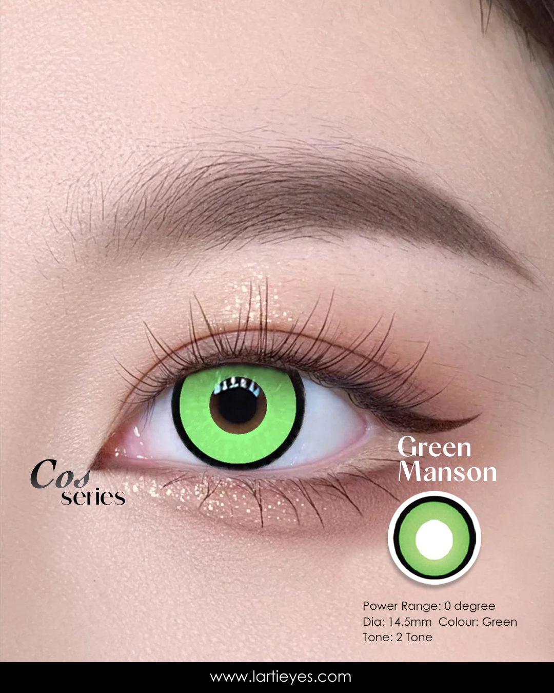 Green Manson focus eyes