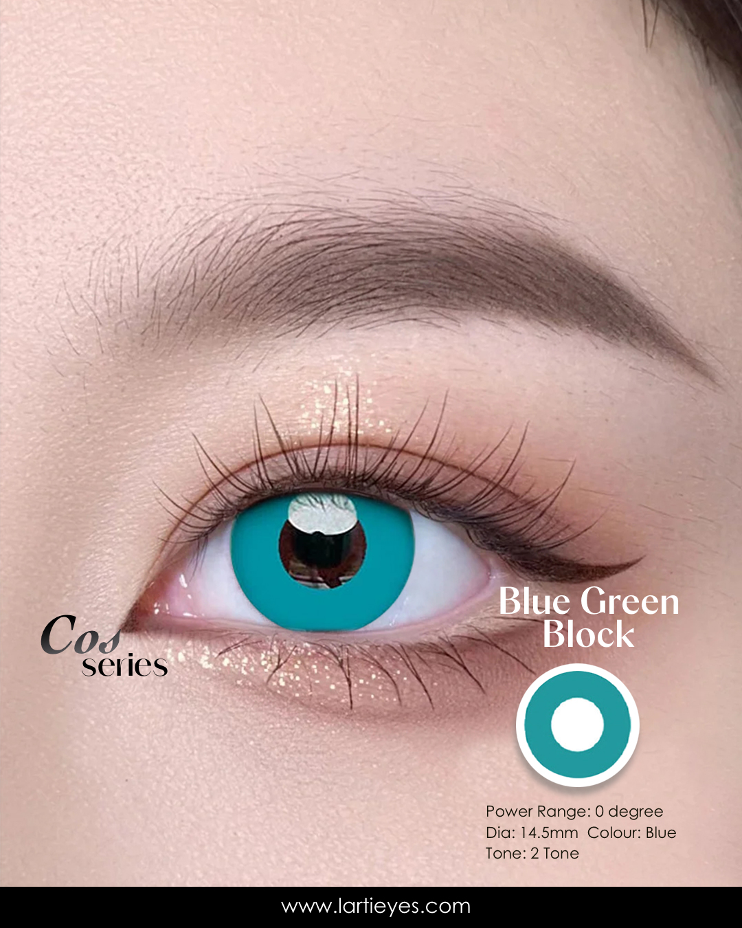 Blue Green Block focus eyes