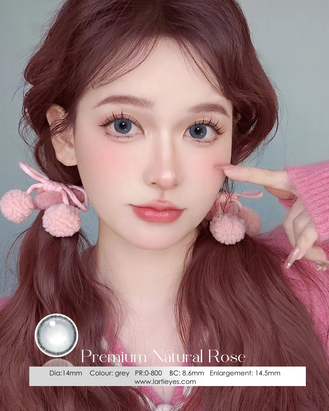 Premium Natural Rose grey model 1