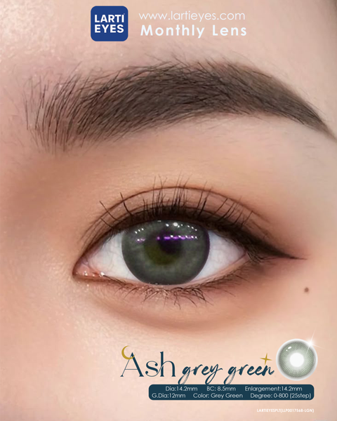 Ash Grey Green Focus Eyes