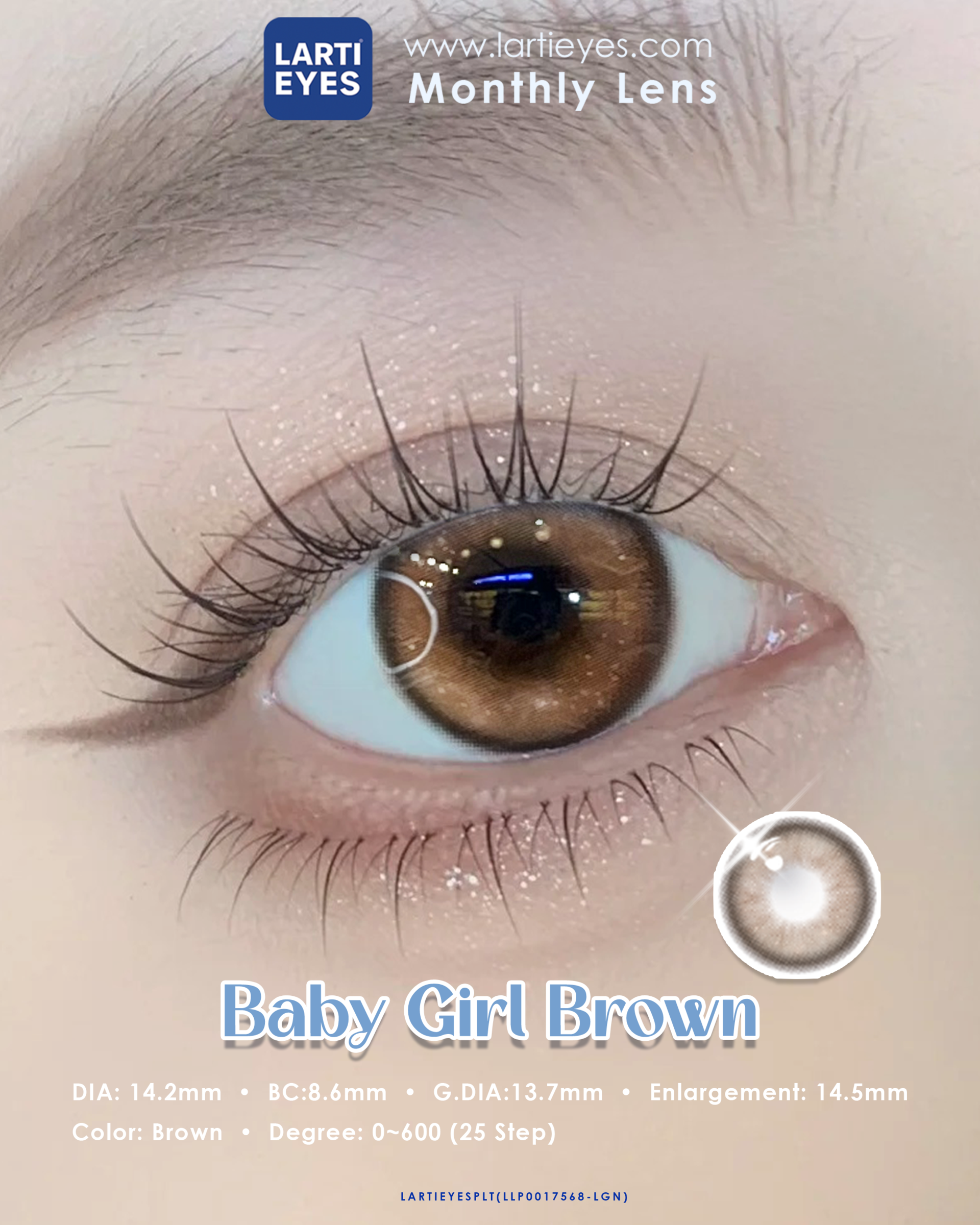 Baby Girl Brown Focus Eyes