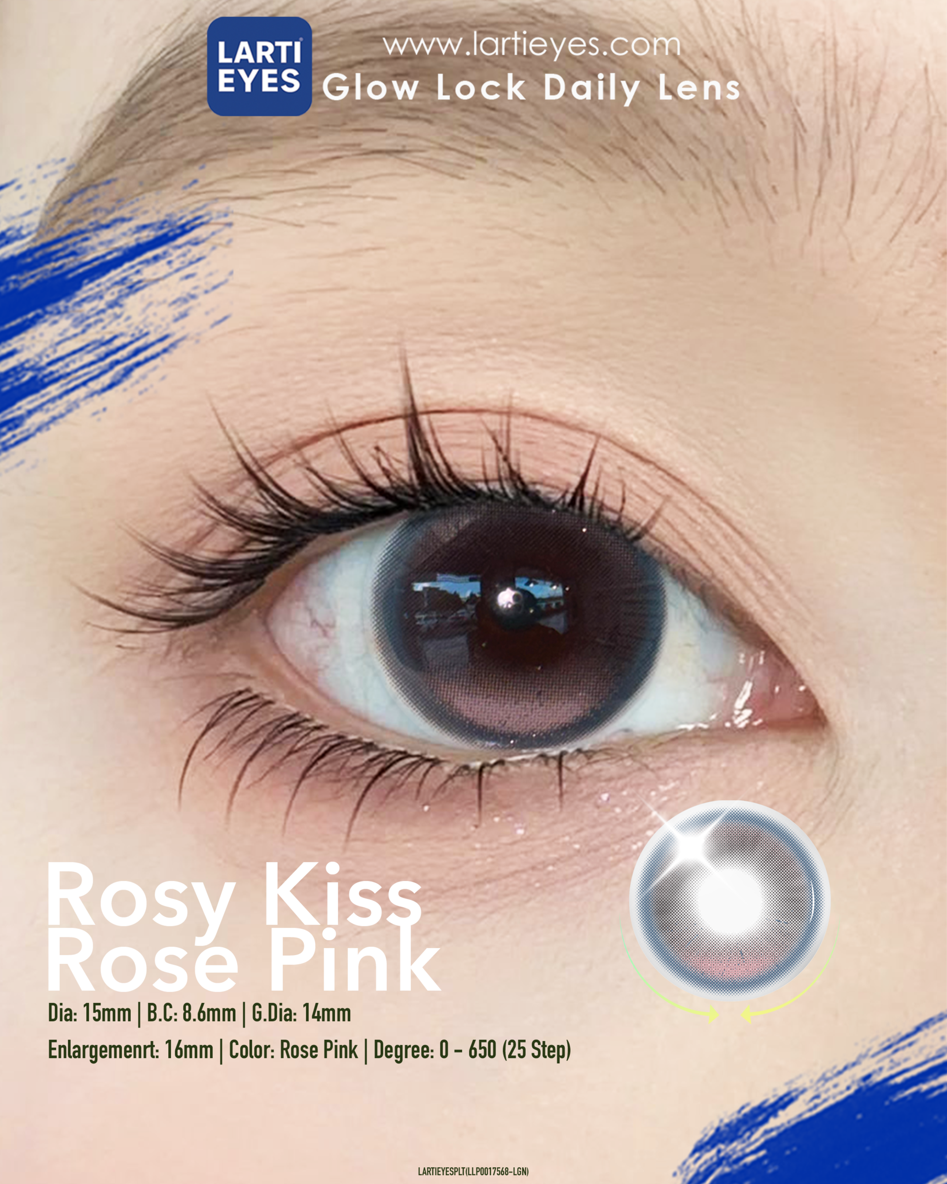 Rosy Kiss Rose Pink Focus Eyes