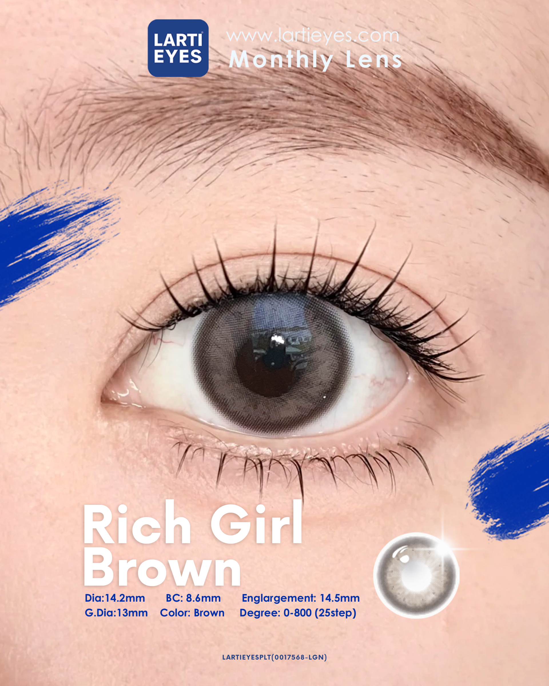 RIch Girl Brown Focus Eyes