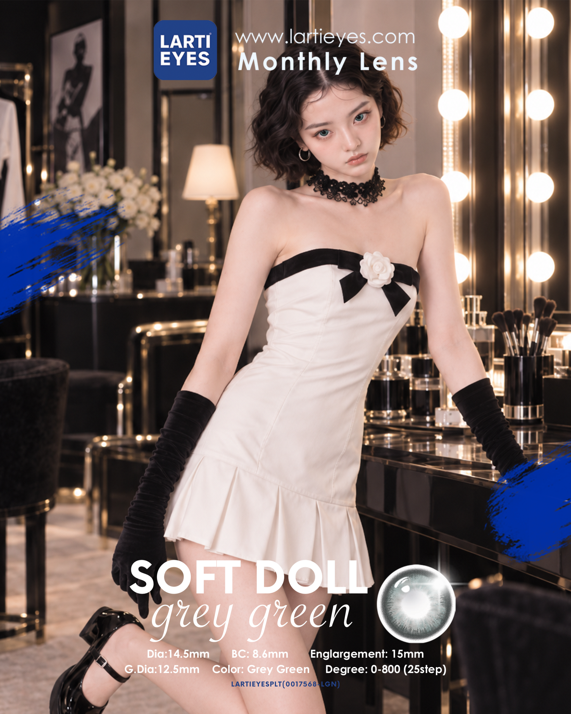 Soft Doll Grey Green P3
