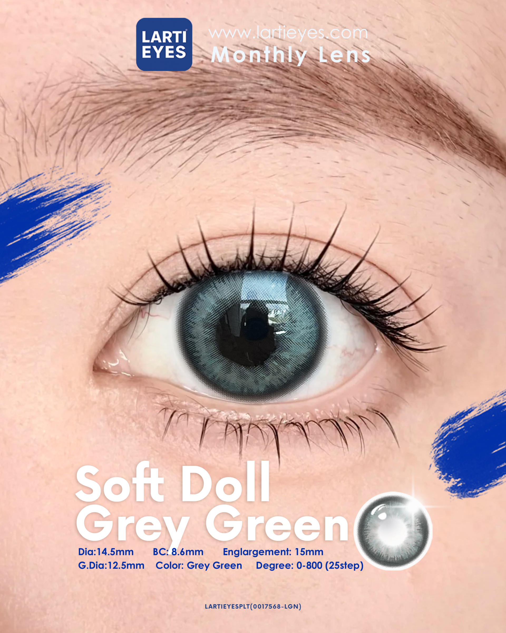 Soft Doll Grey Green Focus Eyes