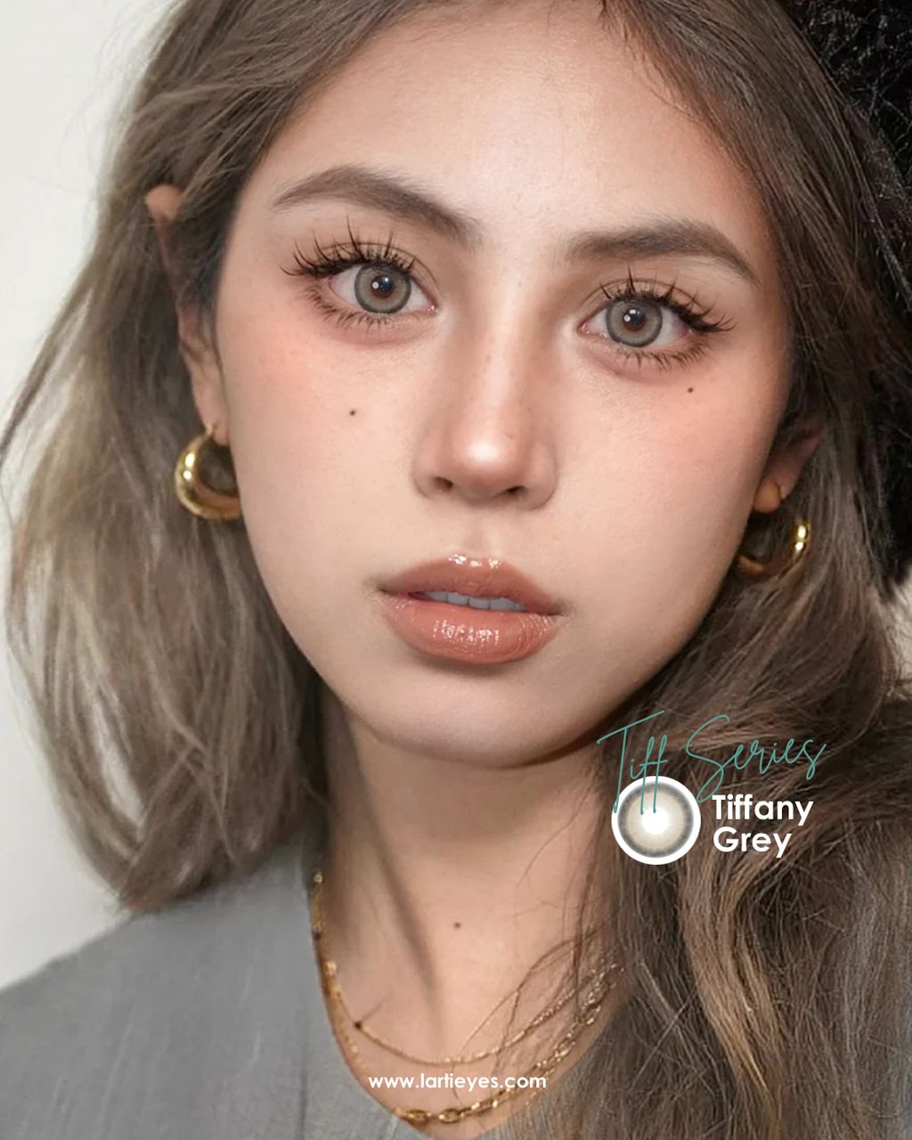 Tiff Series - Tiffany Grey (1 Pair) – LARTI EYES Tiff Series - Tiffany Grey (1 Pair) – LARTI EYES