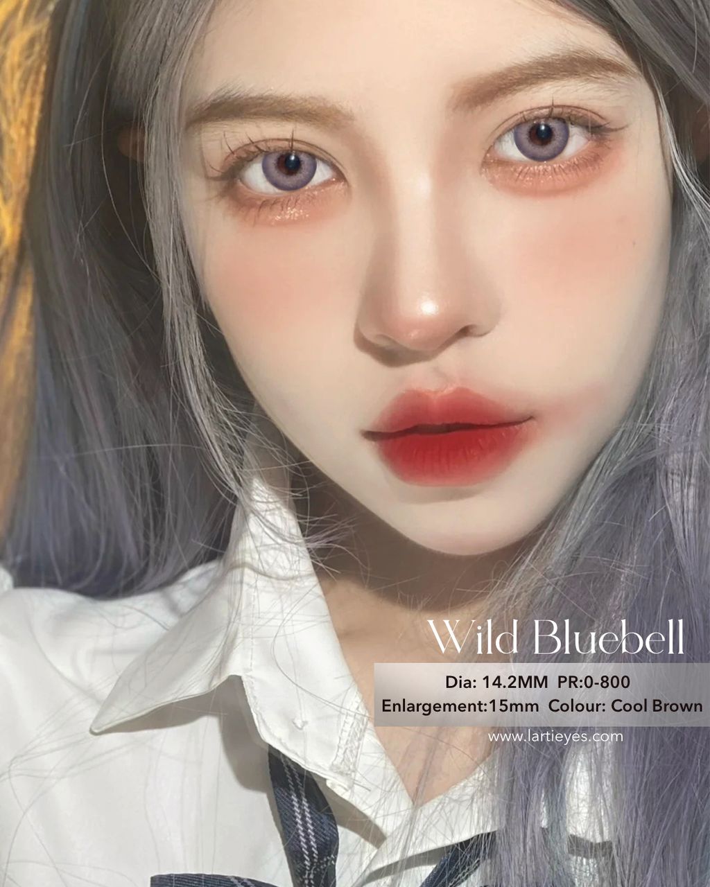 Wild Bluebell Cool Brown model 1