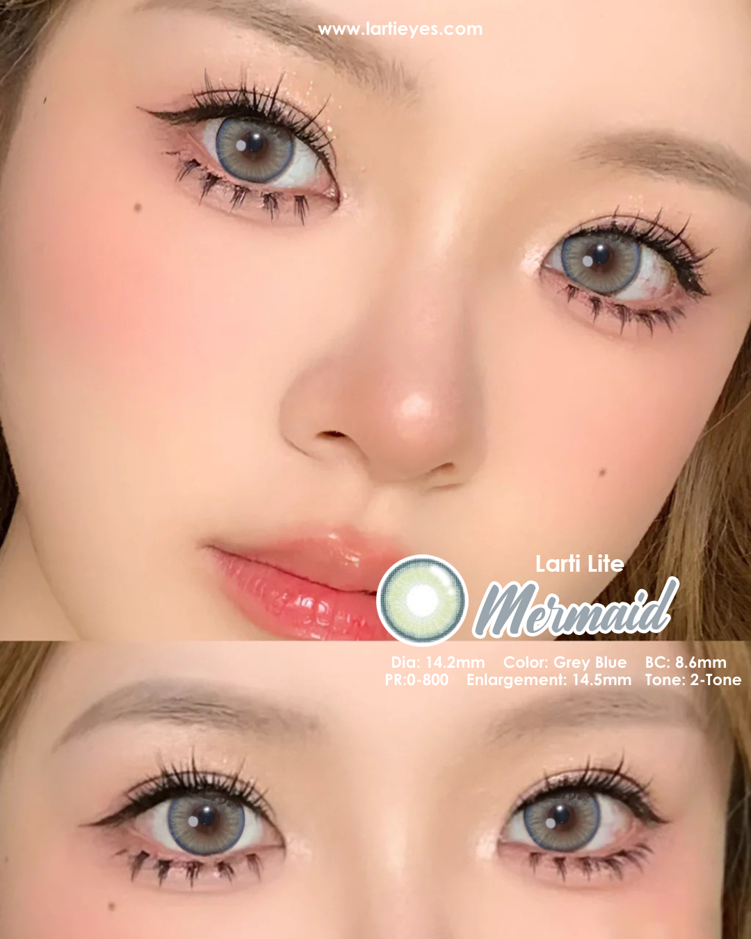 Mermaid grey blue  model 3