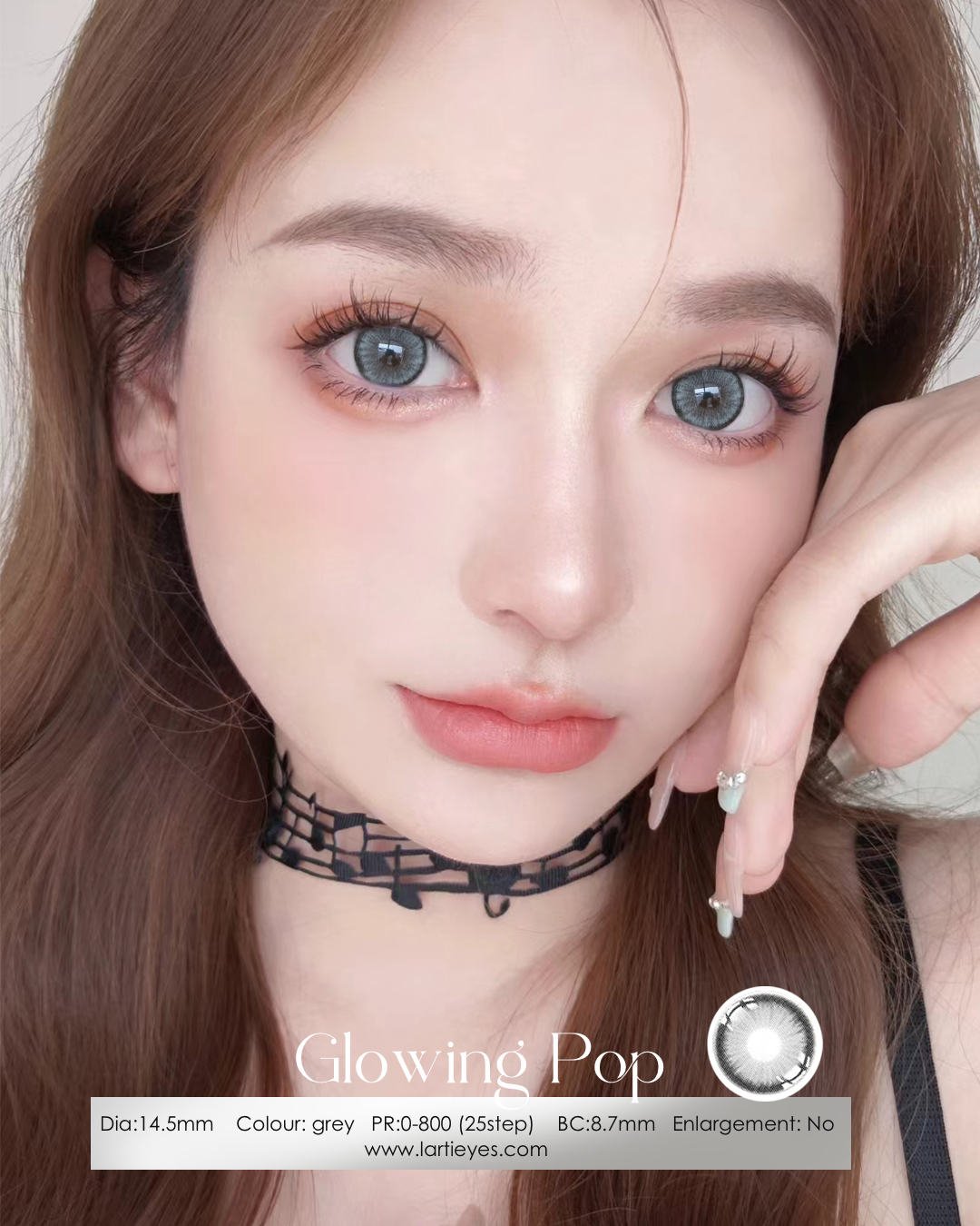 Glowing Pop grey model 2