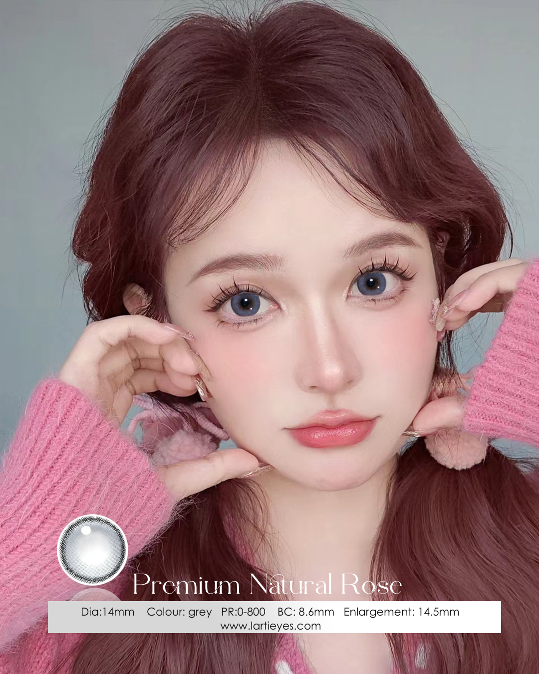 Premium Natural Rose grey model 2