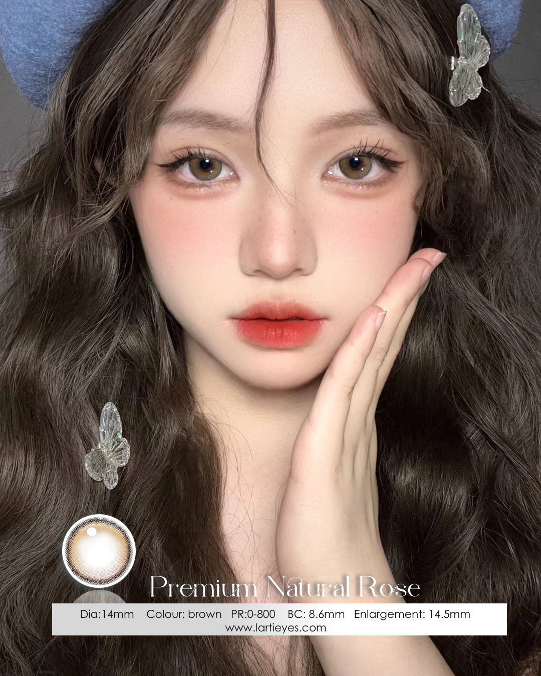 Premium Natural Rose brown model 4