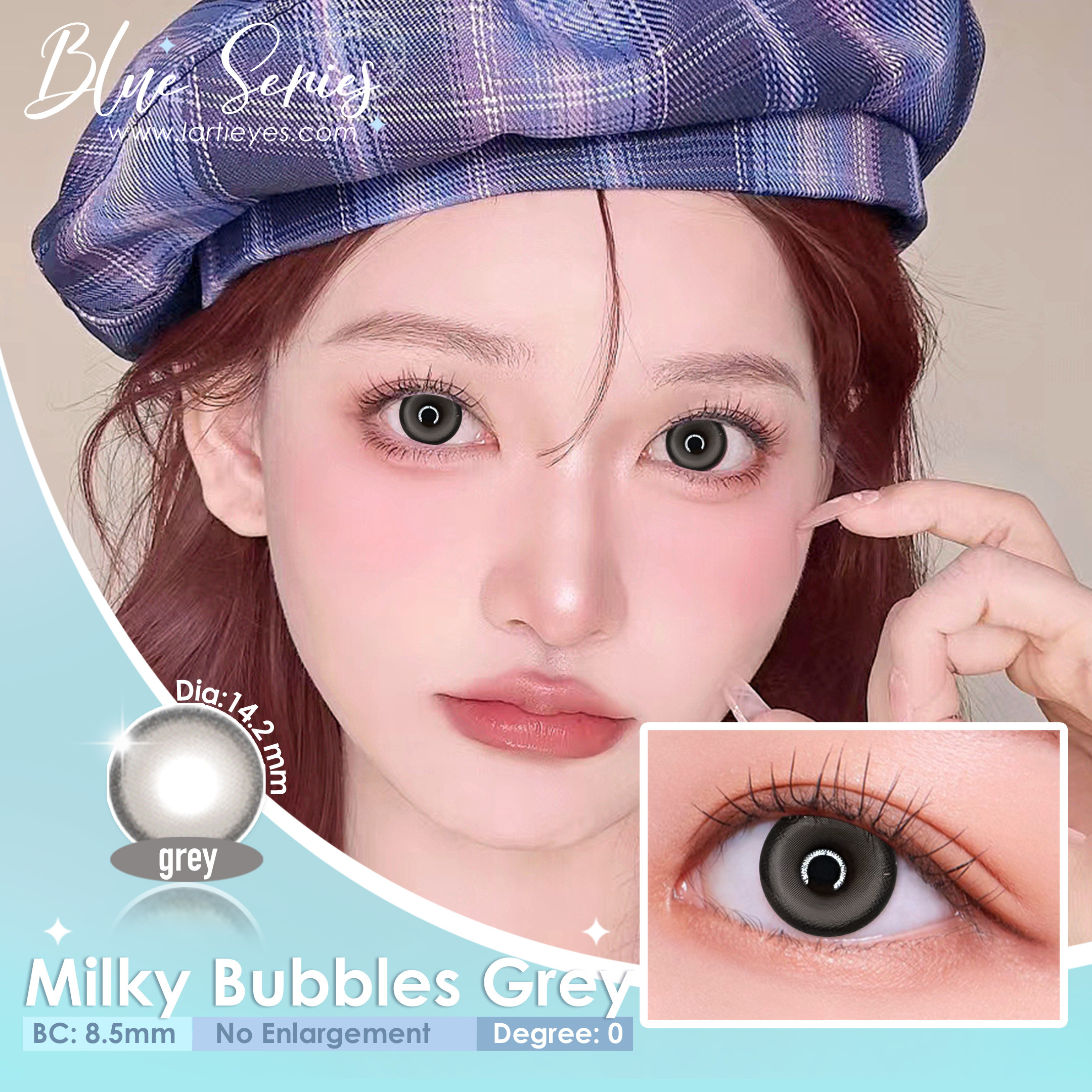 Milky Bubbles Grey Cover