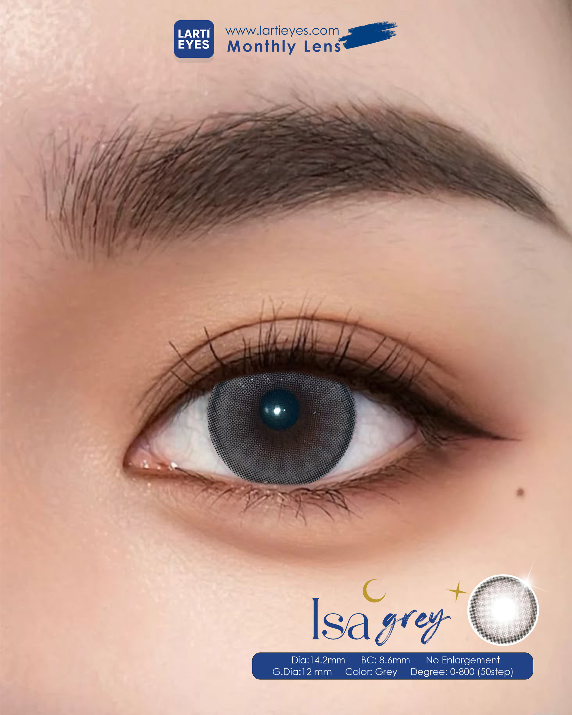 Isa grey focus eyes