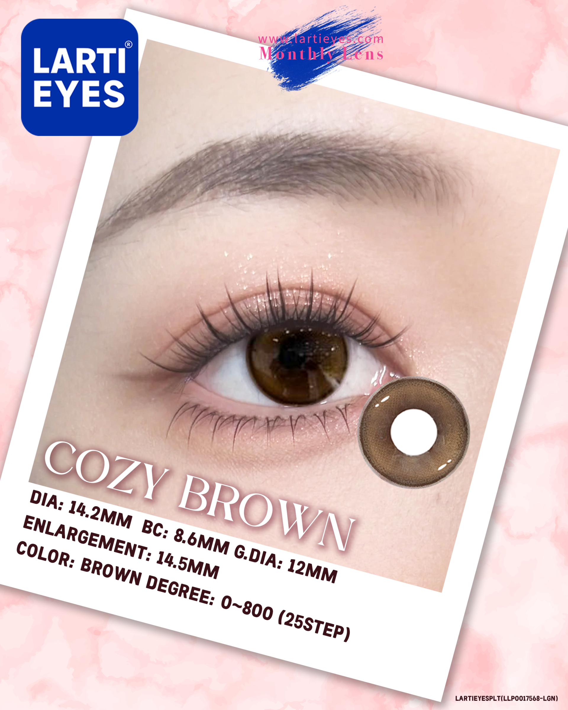 Pink Series - Cozy Brown Close Eyes