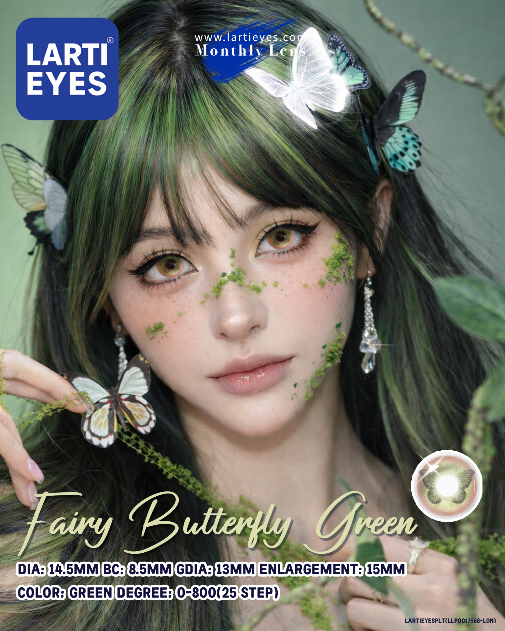 Quantum Love Series - Fairy Butterfly Green Model 1