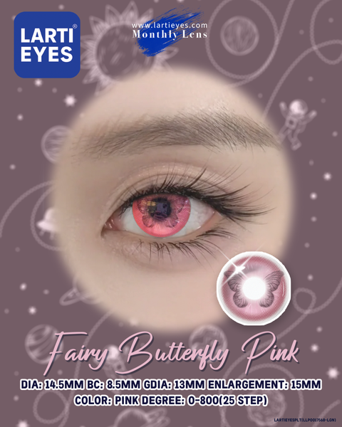 Quantum Love Series - Fairy Butterfly Pink Focus Eyes