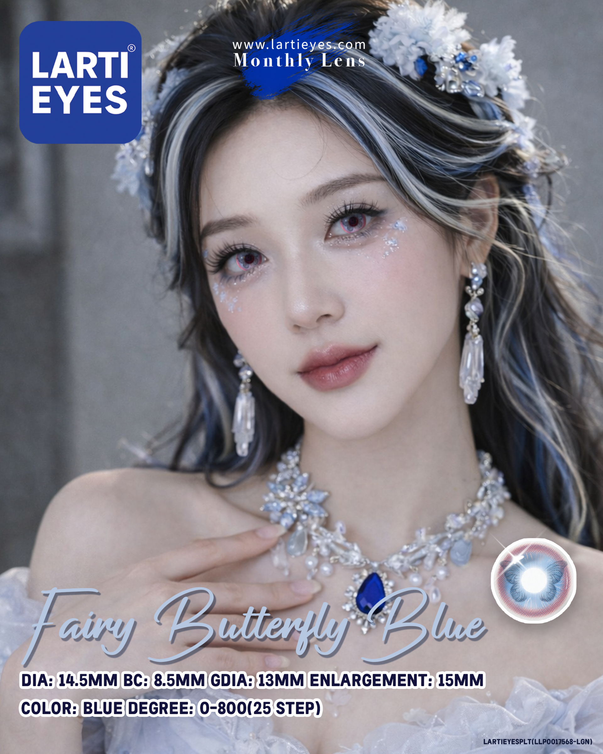 Quantum Love Series - Fairy Butterfly Blue Model 2