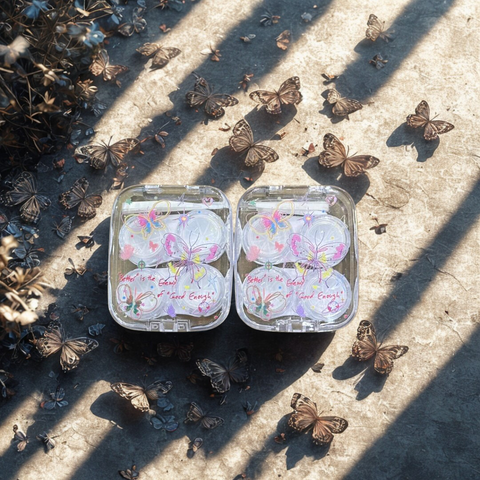 White Pink Butterfly