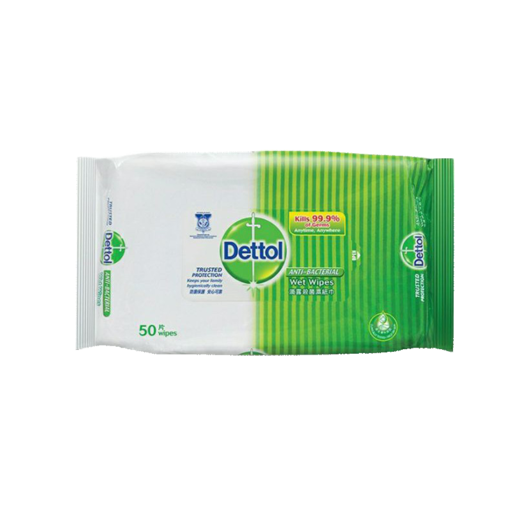 Dettol Anti Bacterial Wet Wipes 50S.png