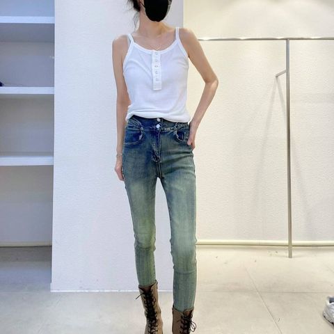 comme tu veux-26-【M05】好修身雙釦小腳褲～全鬆緊-深藍. 淺藍-$1880-S. M. L. XL-01