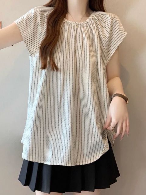 Wish_0322_0313_25_包袖後叉直紋衫_黑色象牙白_F_$580  (1)