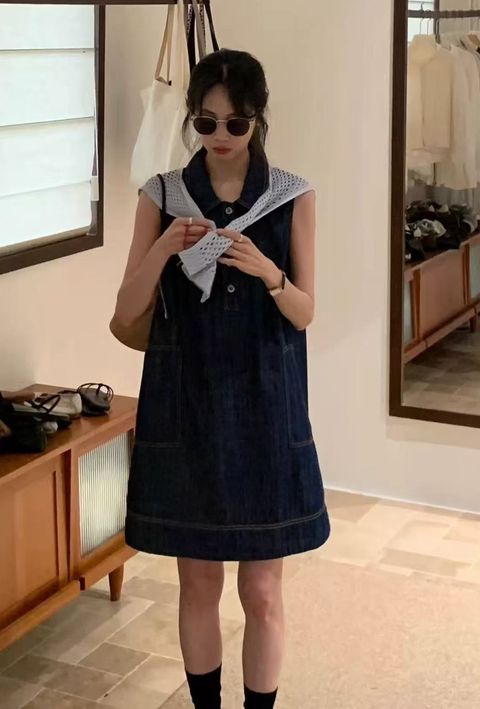 Wish_0609_6085_45_翻領牛仔背心短洋-附披肩_深藍_F_$1080  (1)