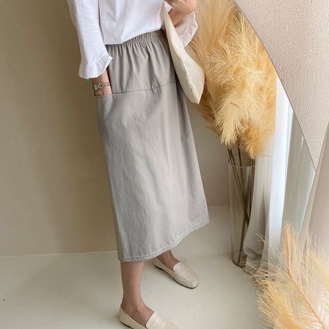23_0812_JUL05.12142_28_無印風簡約口袋長裙_黑色灰色杏色_F_$680  (1)